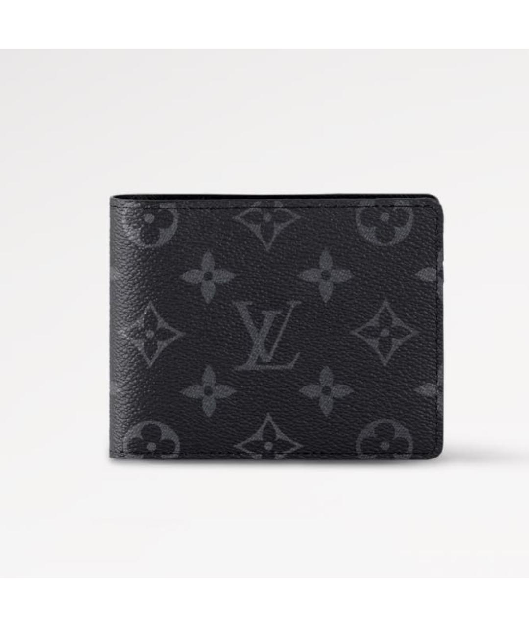 LOUIS VUITTON Черный кожаный кардхолдер, фото 9