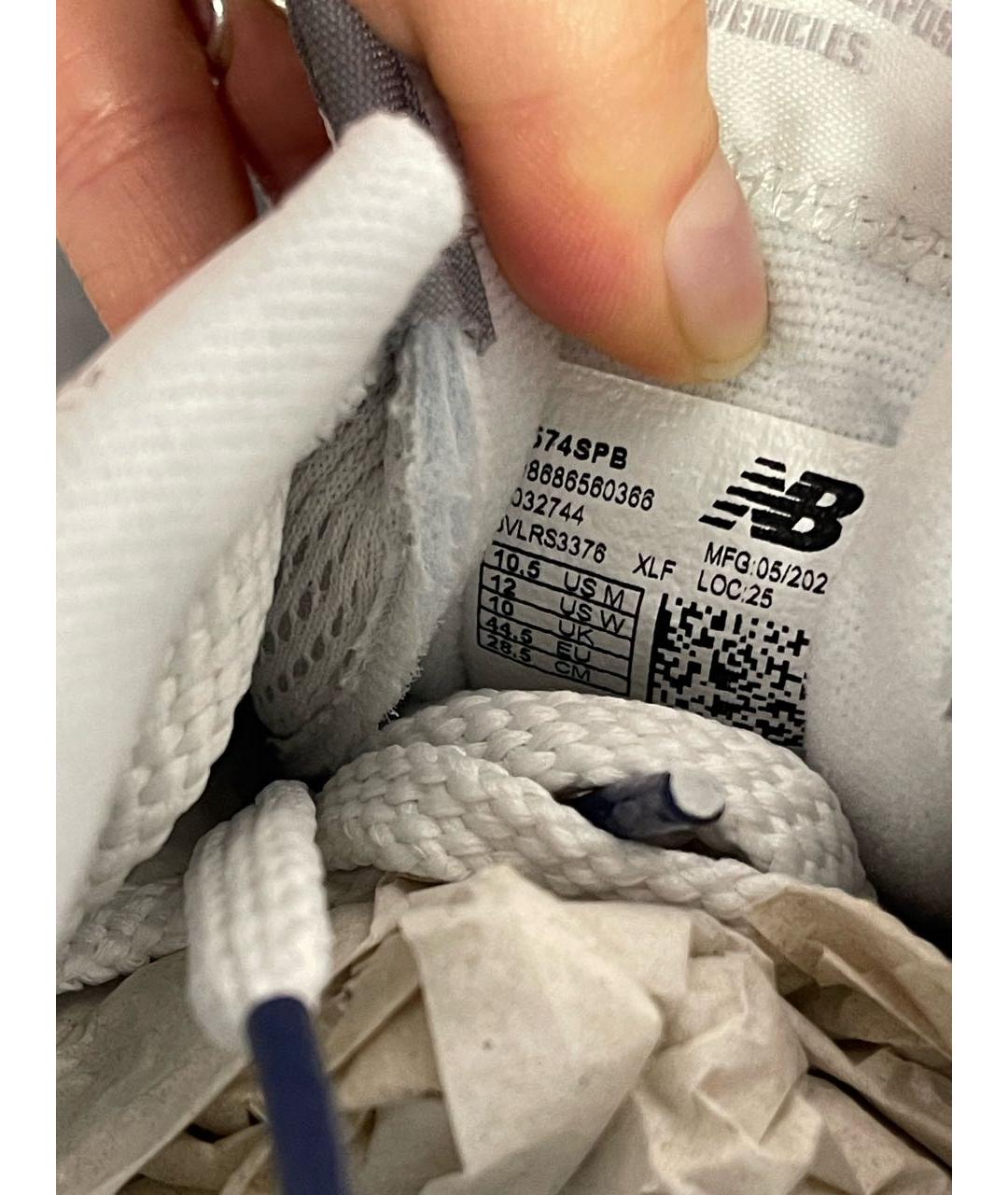 NEW BALANCE Серые замшевые низкие кроссовки / кеды, фото 7