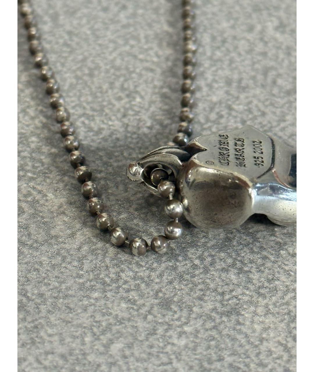 CHROME HEARTS Серебряное серебряное колье, фото 4
