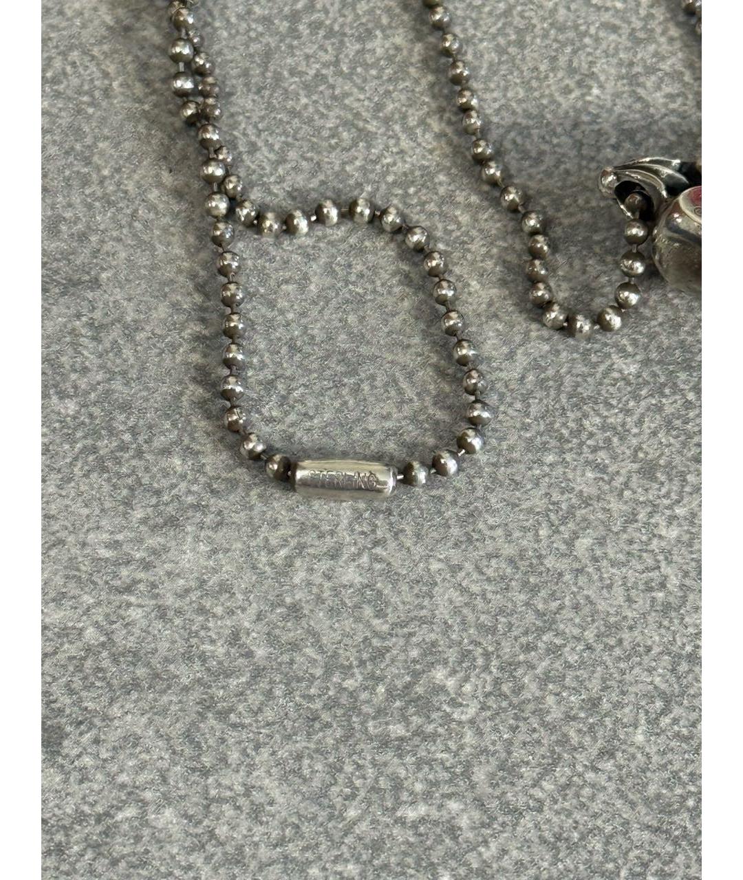 CHROME HEARTS Серебряное серебряное колье, фото 5