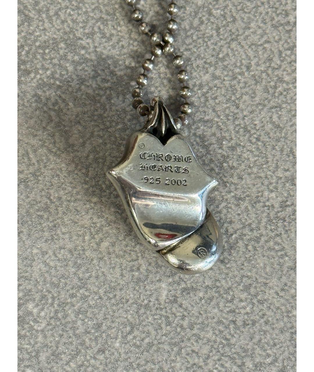 CHROME HEARTS Серебряное серебряное колье, фото 3