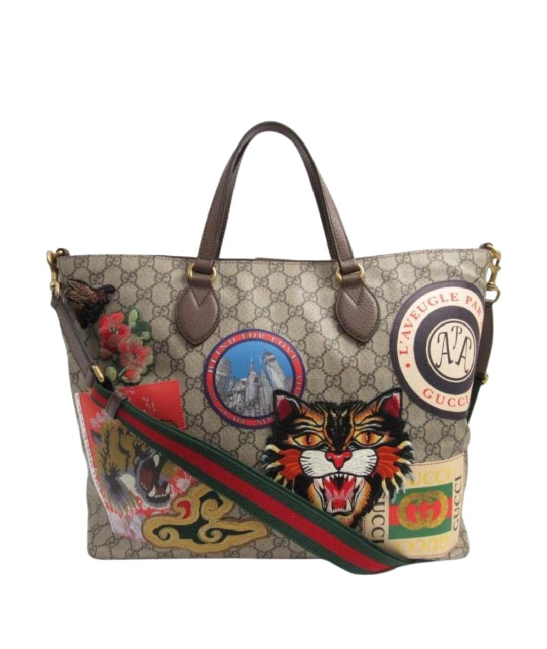 GUCCI Коричневая сумка на плечо, фото 1