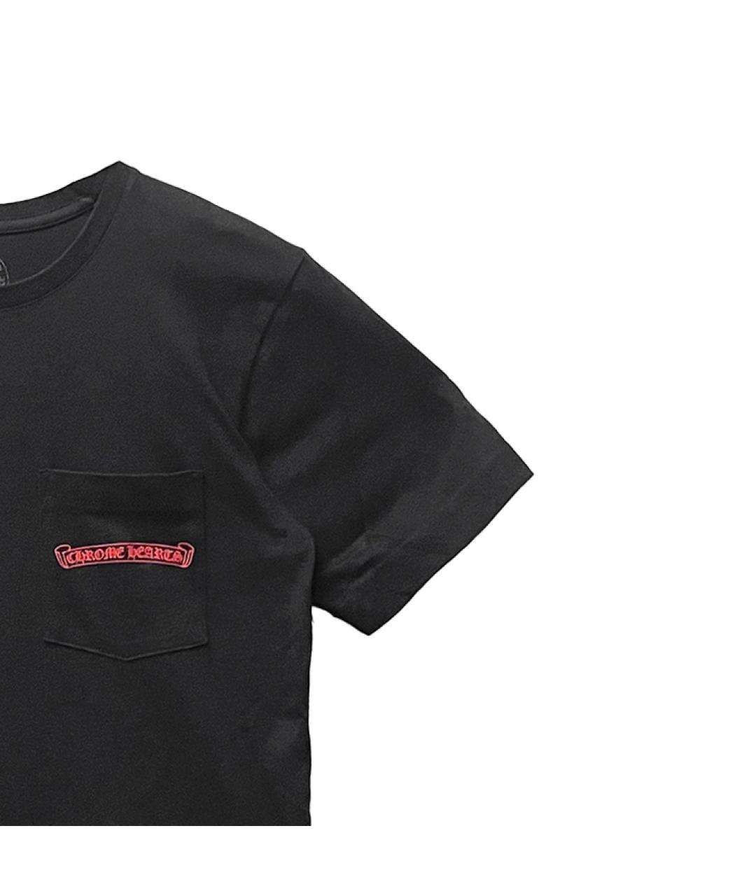 CHROME HEARTS Черная футболка, фото 4