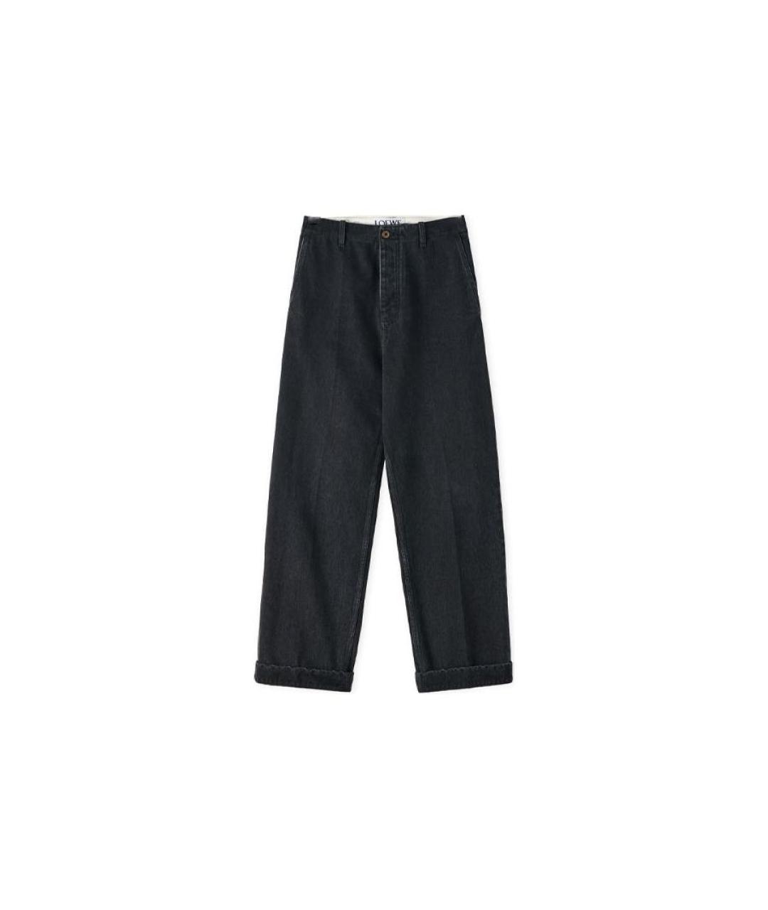 LOEWE Черные прямые джинсы, фото 6