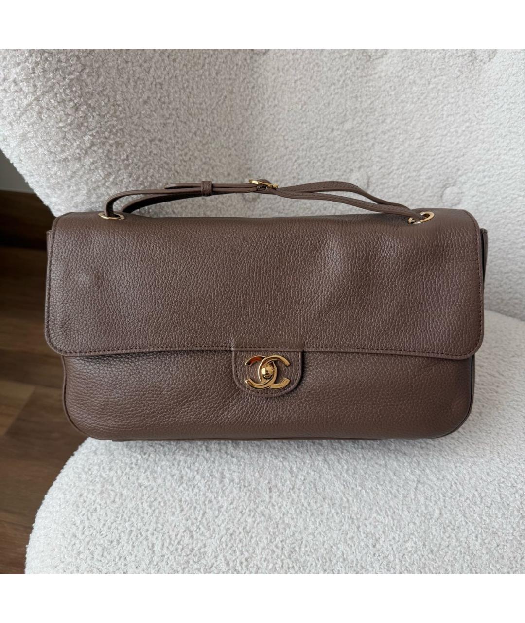 CHANEL Кожаная сумка через плечо, фото 2