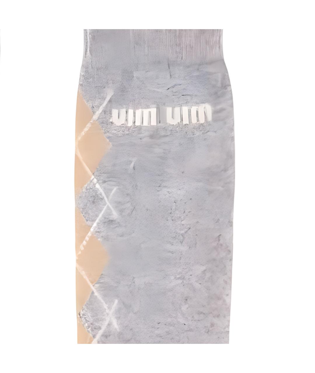 MIU MIU Серые носки, чулки и колготы, фото 4