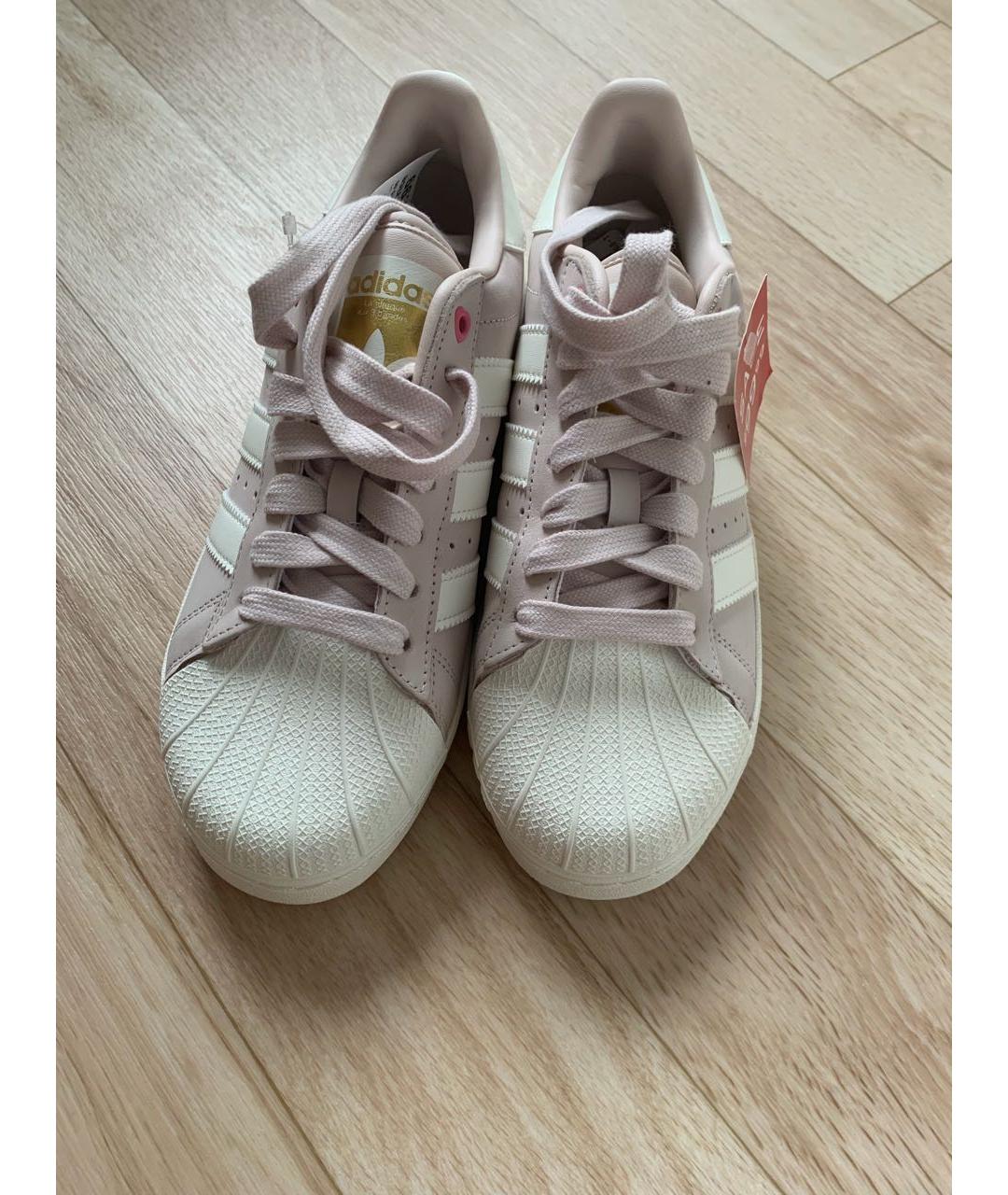 ADIDAS Розовые нубуковые кроссовки, фото 2
