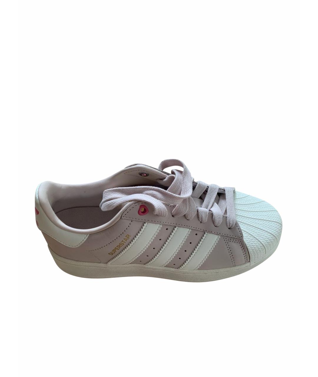 ADIDAS Розовые нубуковые кроссовки, фото 4