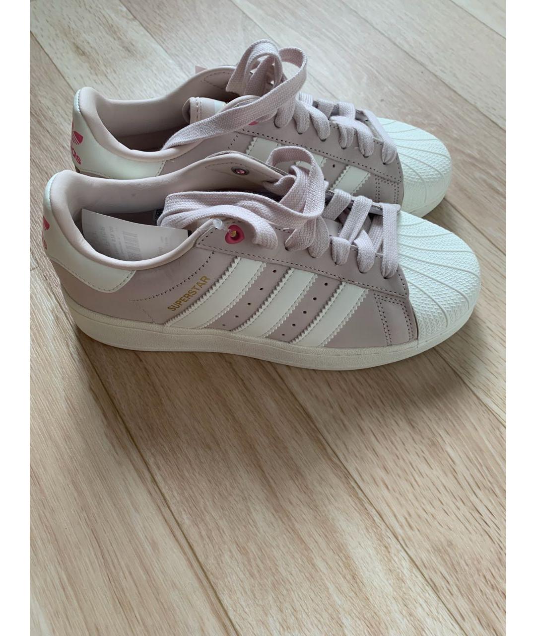 ADIDAS Розовые нубуковые кроссовки, фото 3