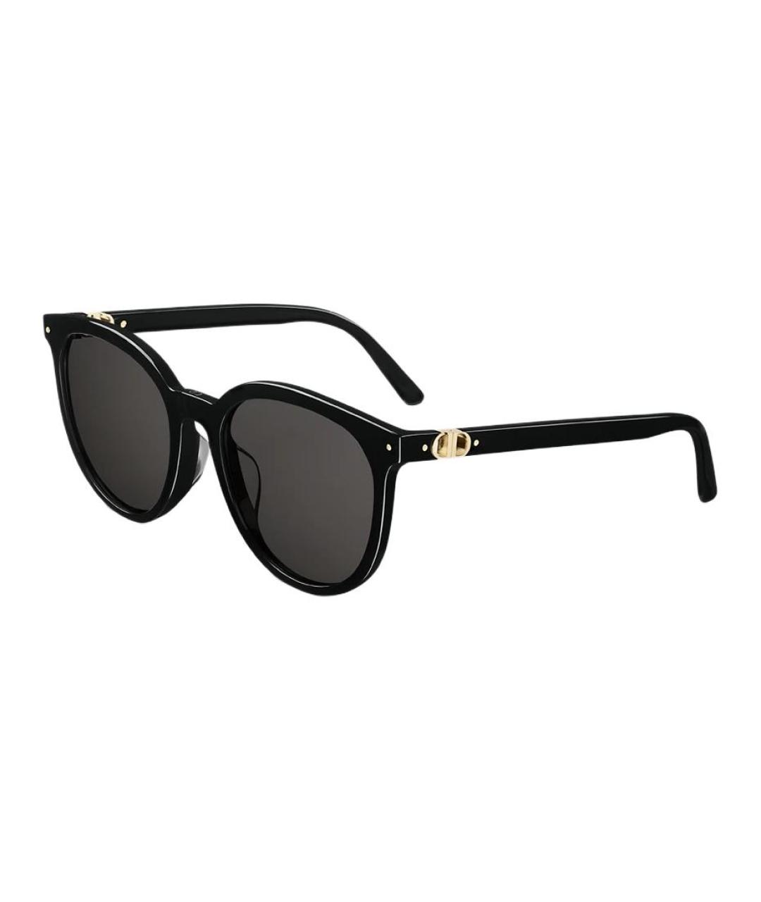 CHRISTIAN DIOR Черные пластиковые солнцезащитные очки, фото 1
