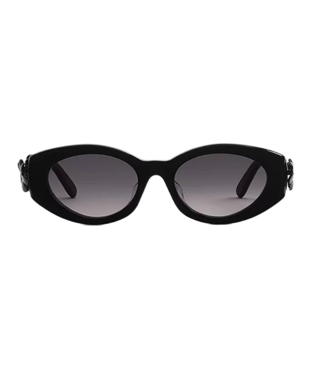 CHRISTIAN DIOR Черные пластиковые солнцезащитные очки, фото 2