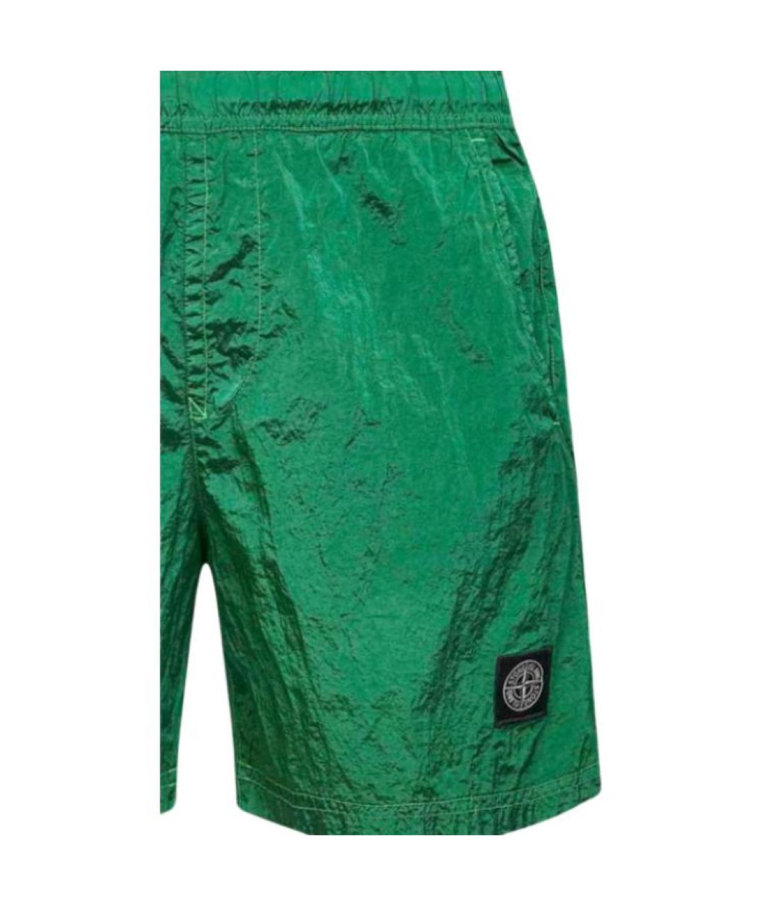STONE ISLAND Зеленые плавки, фото 4