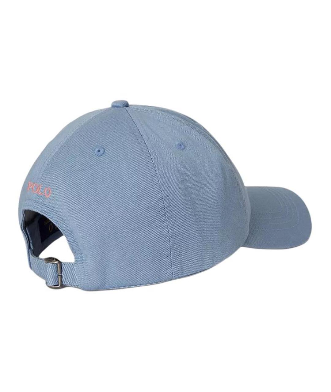 POLO RALPH LAUREN Голубая хлопковая кепка, фото 2