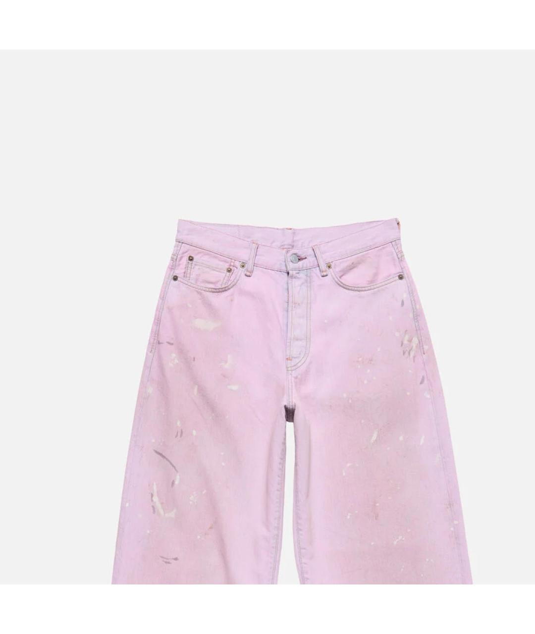 ACNE STUDIOS Розовые прямые джинсы, фото 3