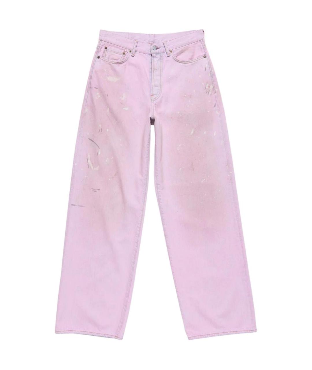 ACNE STUDIOS Розовые прямые джинсы, фото 1
