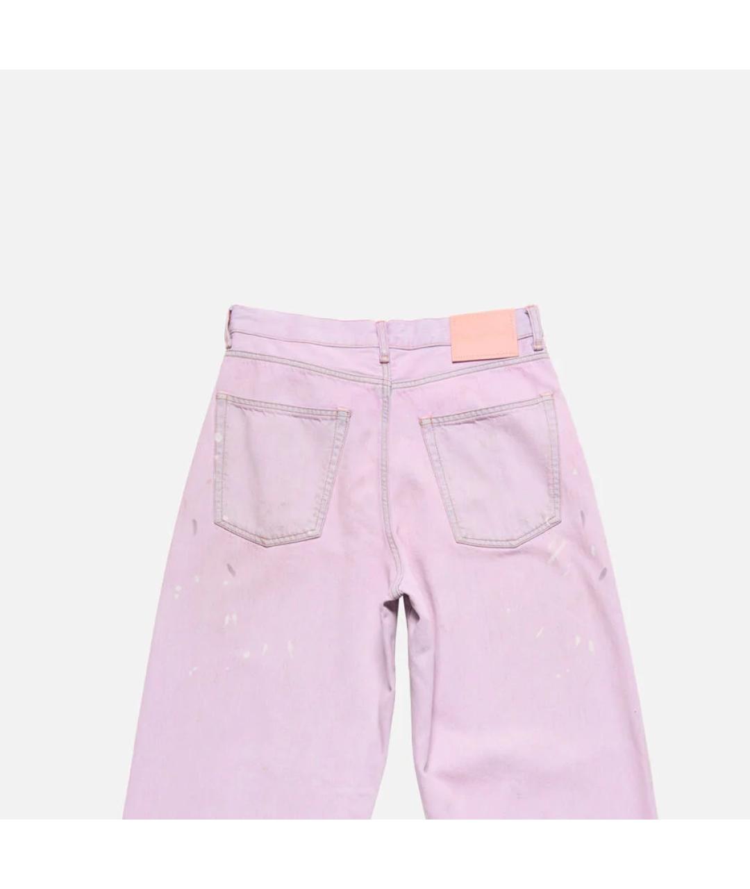 ACNE STUDIOS Розовые прямые джинсы, фото 4