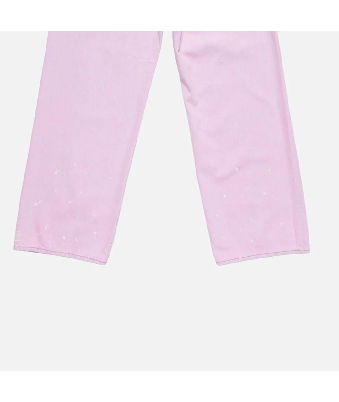 ACNE STUDIOS Розовые прямые джинсы, фото 5