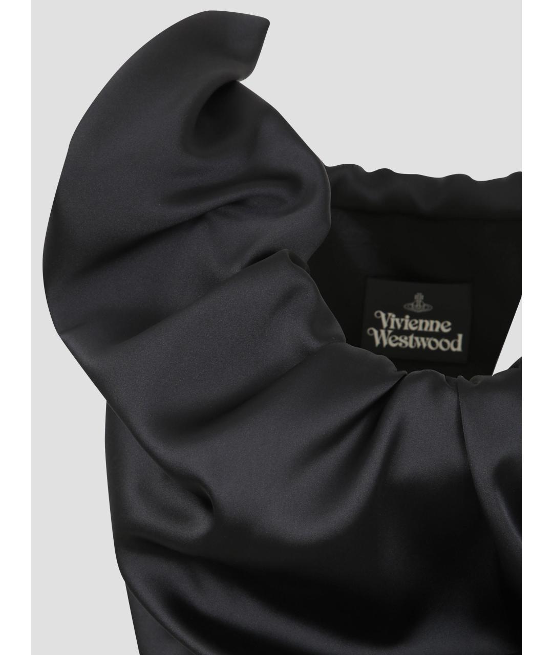 VIVIENNE WESTWOOD Черное полиэстеровое повседневное платье, фото 3