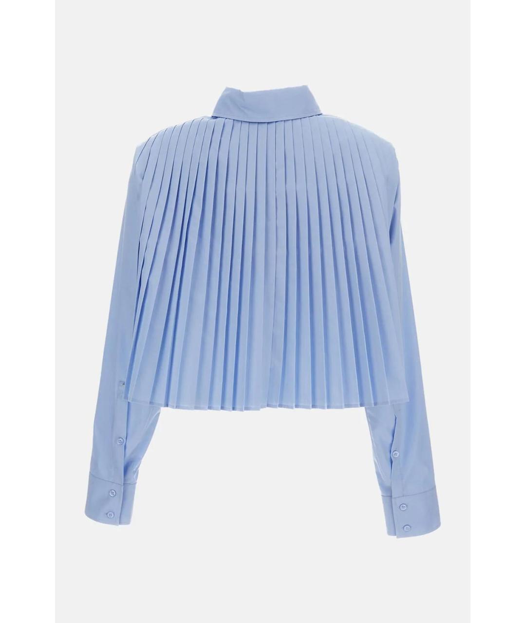 SPORTMAX Голубая хлопковая рубашка, фото 2