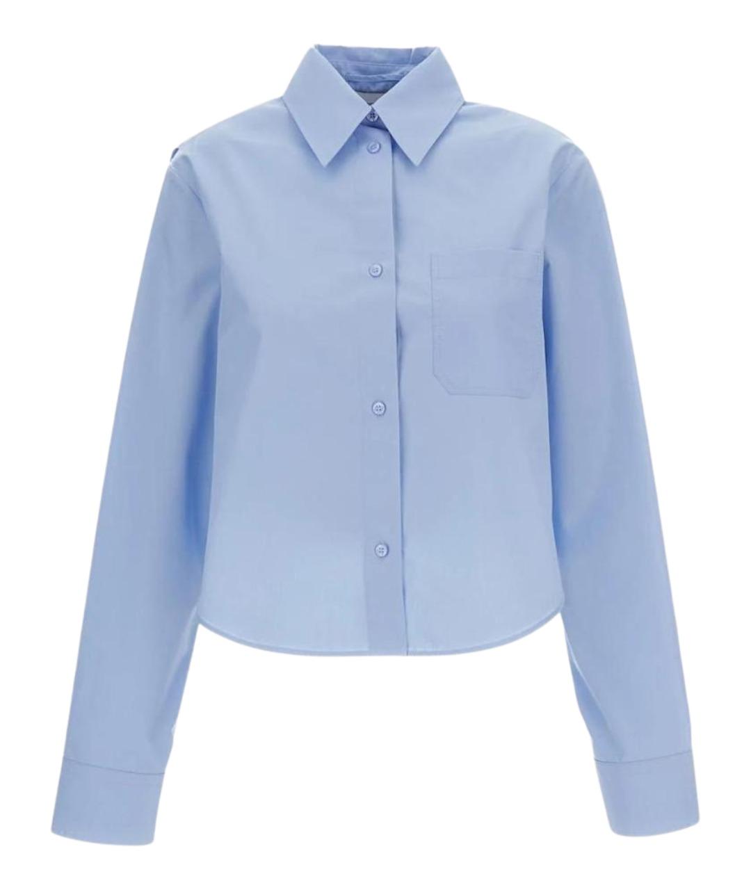 SPORTMAX Голубая хлопковая рубашка, фото 1