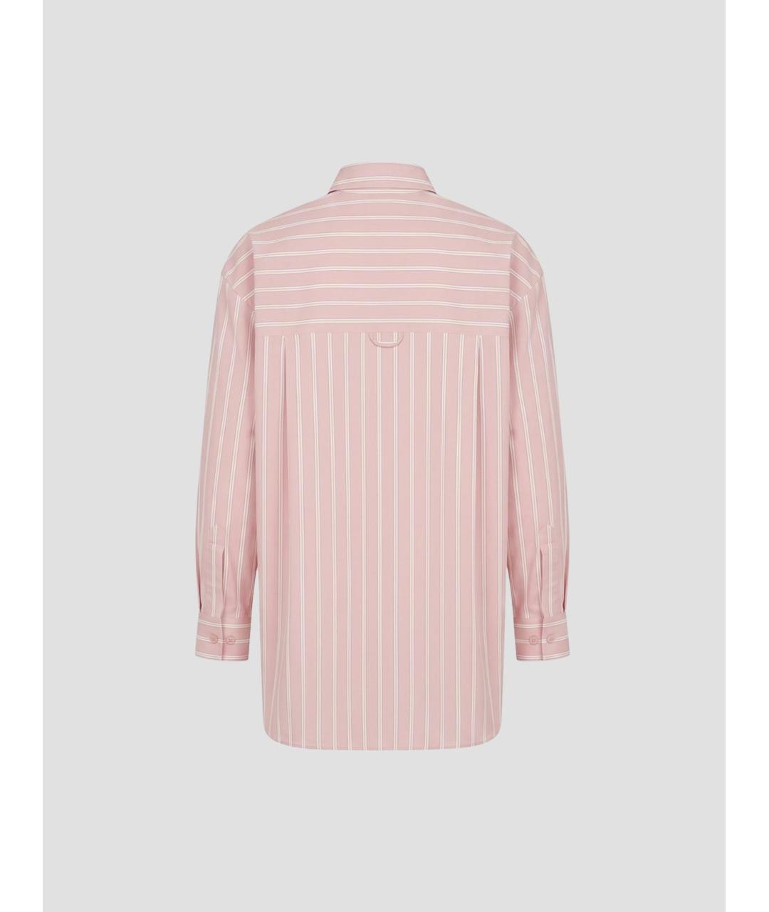 THE FRANKIE SHOP Розовая хлопковая рубашка, фото 2