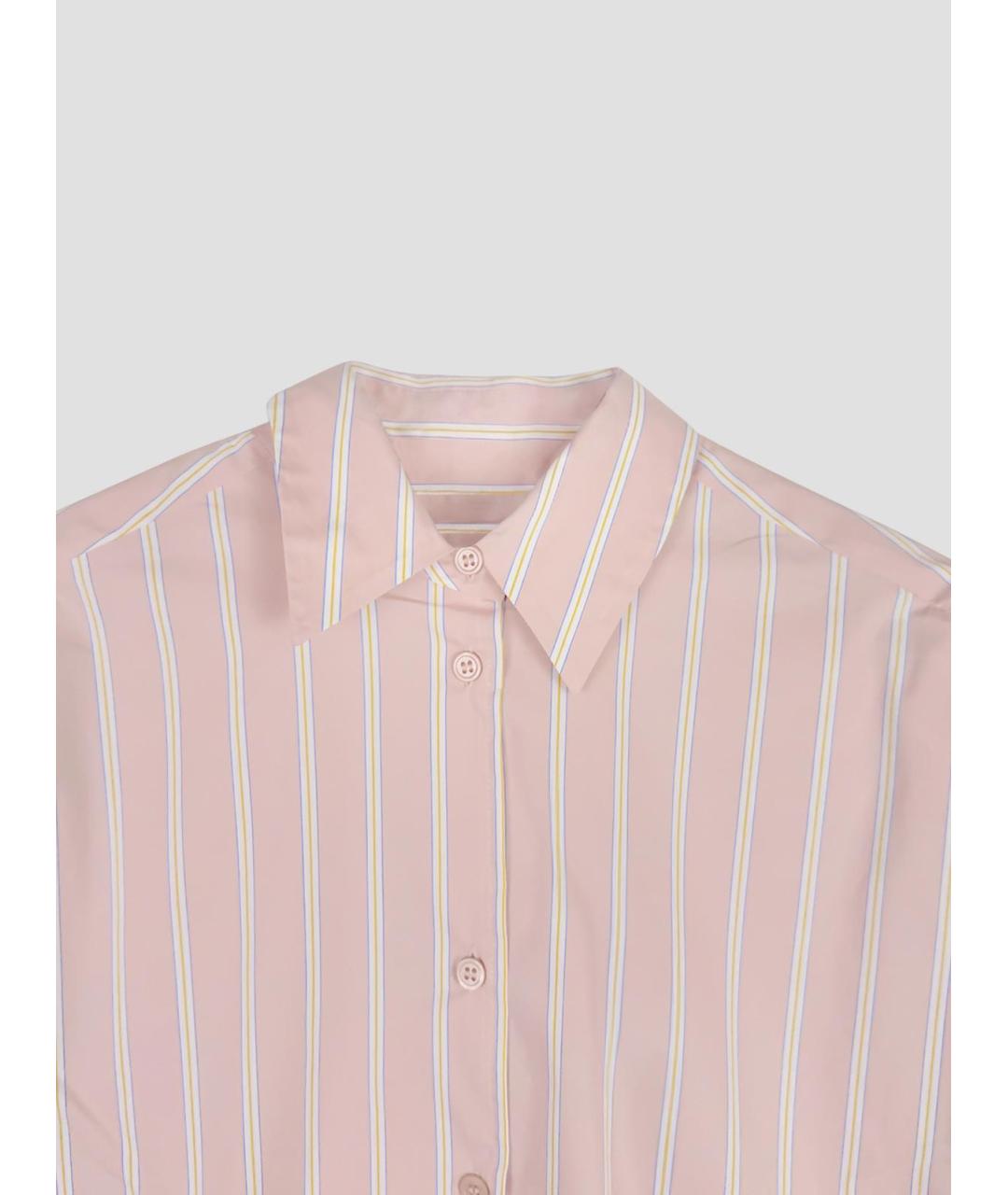 THE FRANKIE SHOP Розовая хлопковая рубашка, фото 3