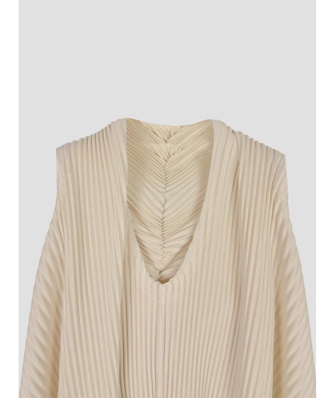 HOMME PLISSE ISSEY MIYAKE Бежевая майка, фото 3