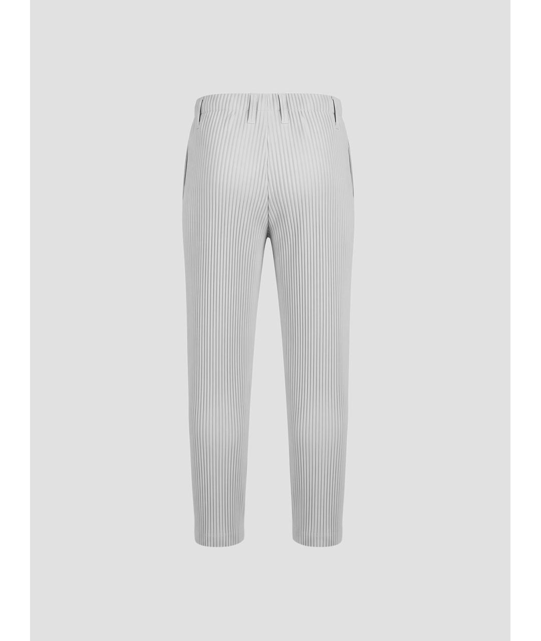 HOMME PLISSE ISSEY MIYAKE Мульти полиэстеровые классические брюки, фото 2