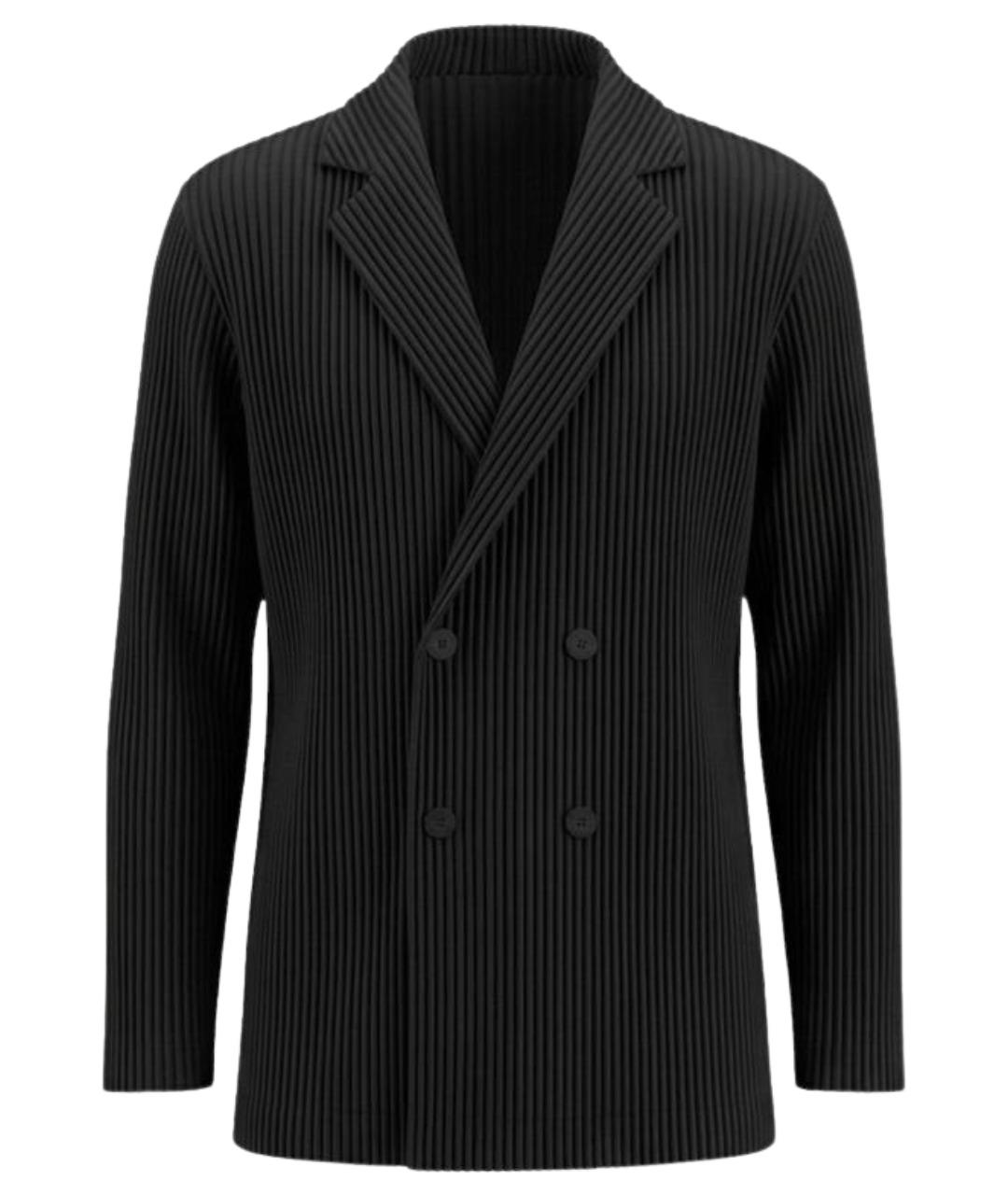 HOMME PLISSE ISSEY MIYAKE Черный полиэстеровый пиджак, фото 1