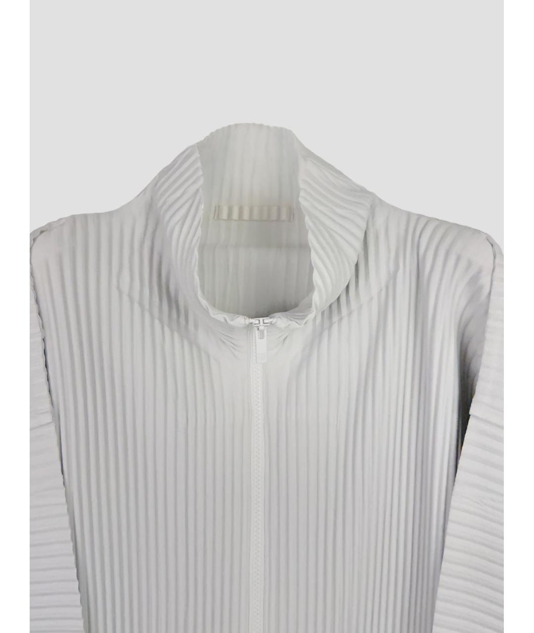 HOMME PLISSE ISSEY MIYAKE Белый полиэстеровый кардиган, фото 3