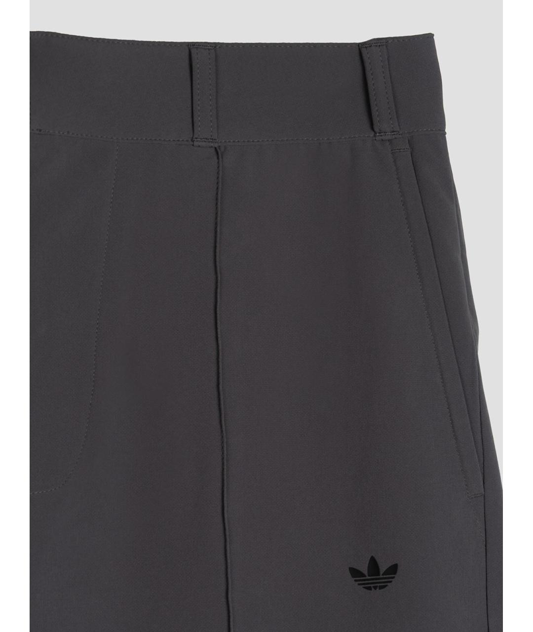 ADIDAS Серые прямые брюки, фото 3