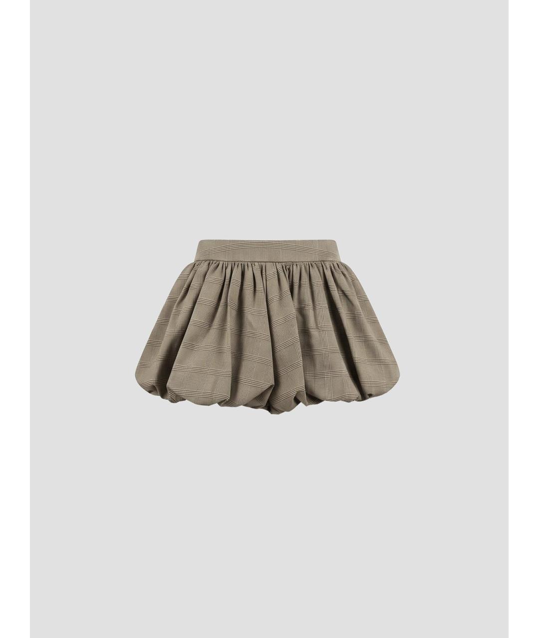 THE FRANKIE SHOP Бежевые шерстяные шорты, фото 4