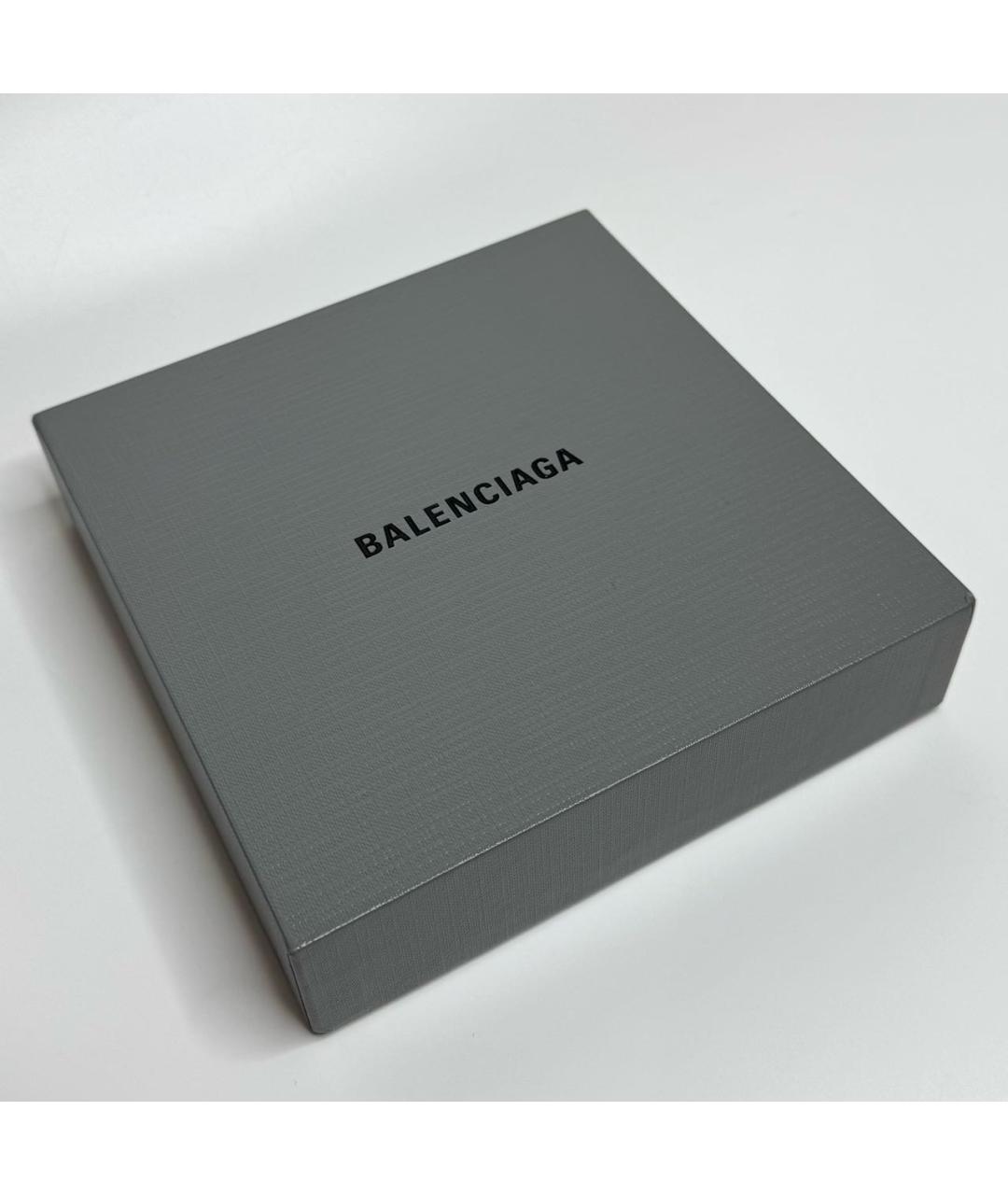BALENCIAGA Черный кожаный кошелек, фото 7