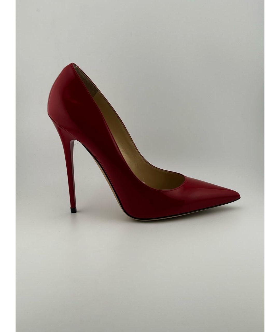 JIMMY CHOO Красные туфли из лакированной кожи, фото 8