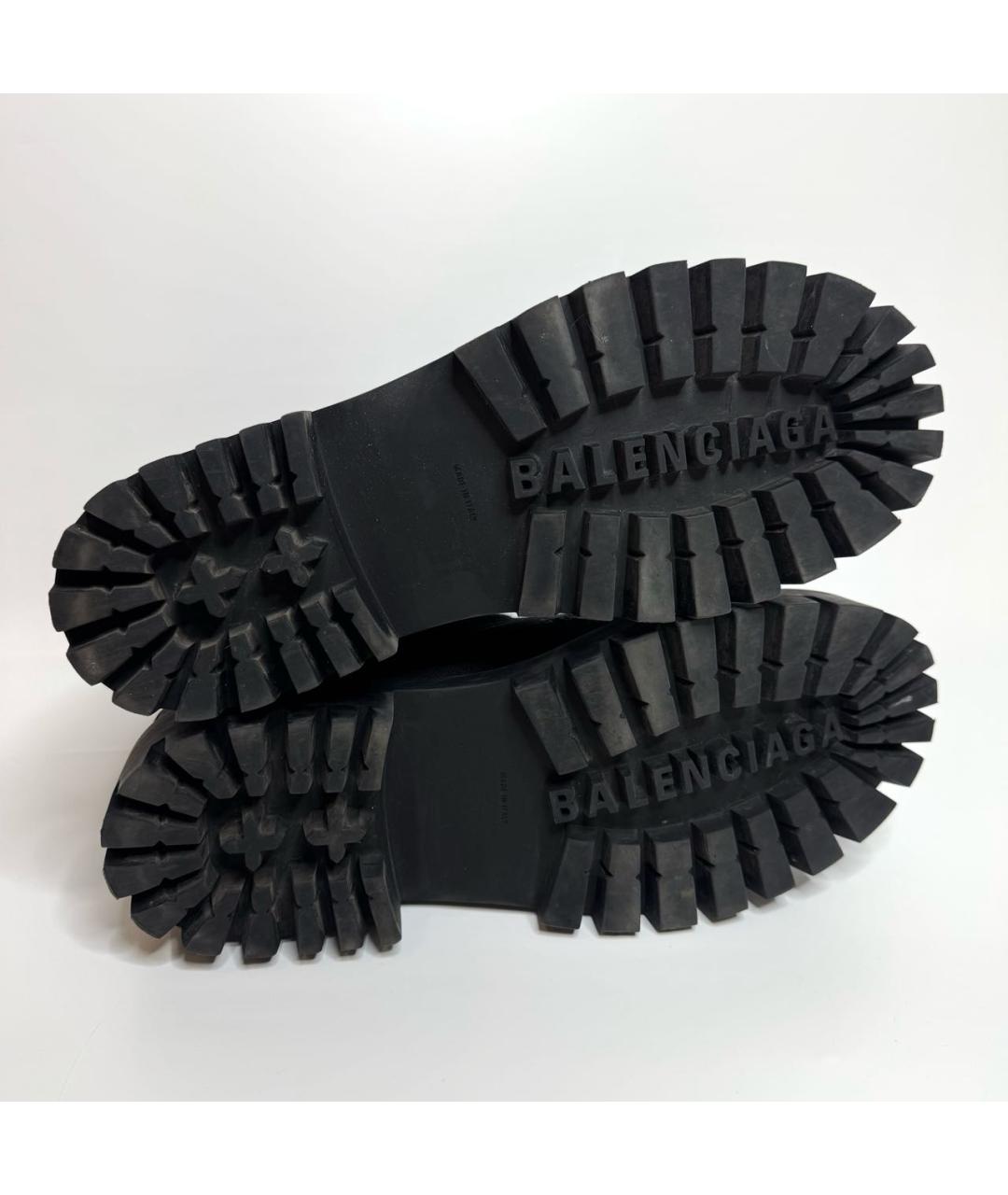BALENCIAGA Черные текстильные высокие ботинки, фото 6