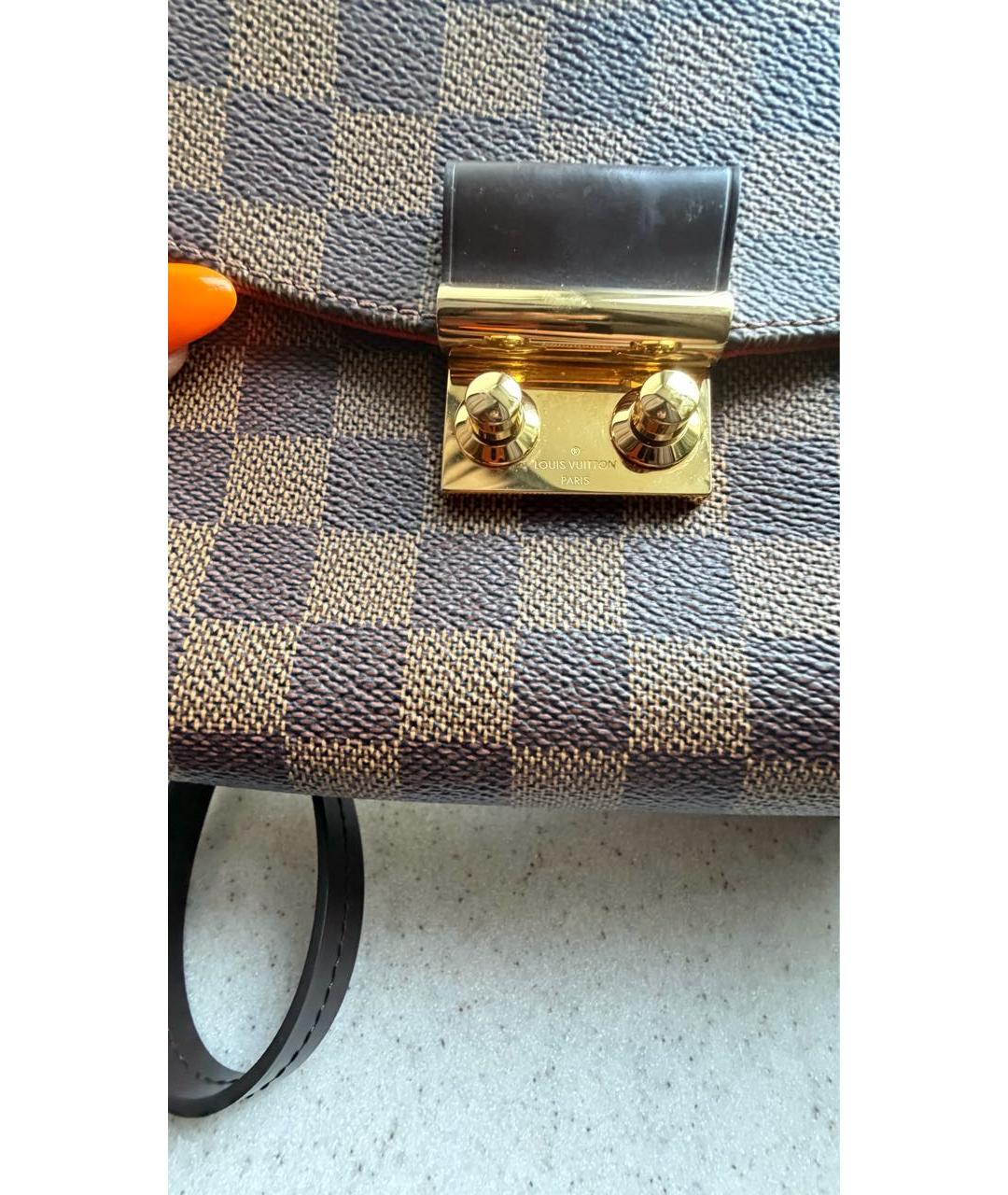 LOUIS VUITTON Коричневая сумка через плечо, фото 4