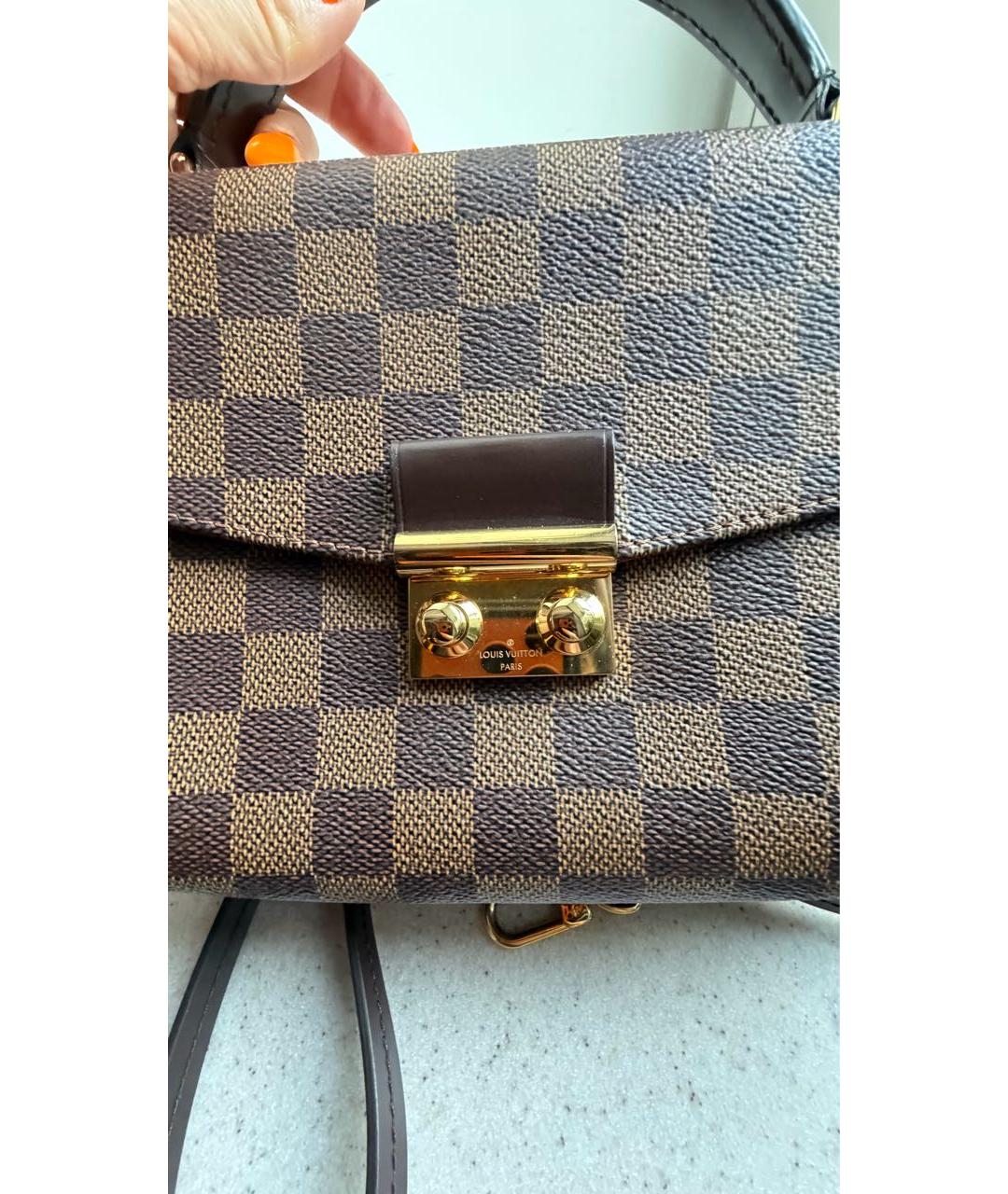 LOUIS VUITTON Коричневая сумка через плечо, фото 5