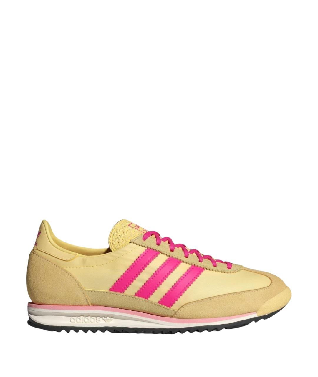 ADIDAS Желтые замшевые кеды, фото 1