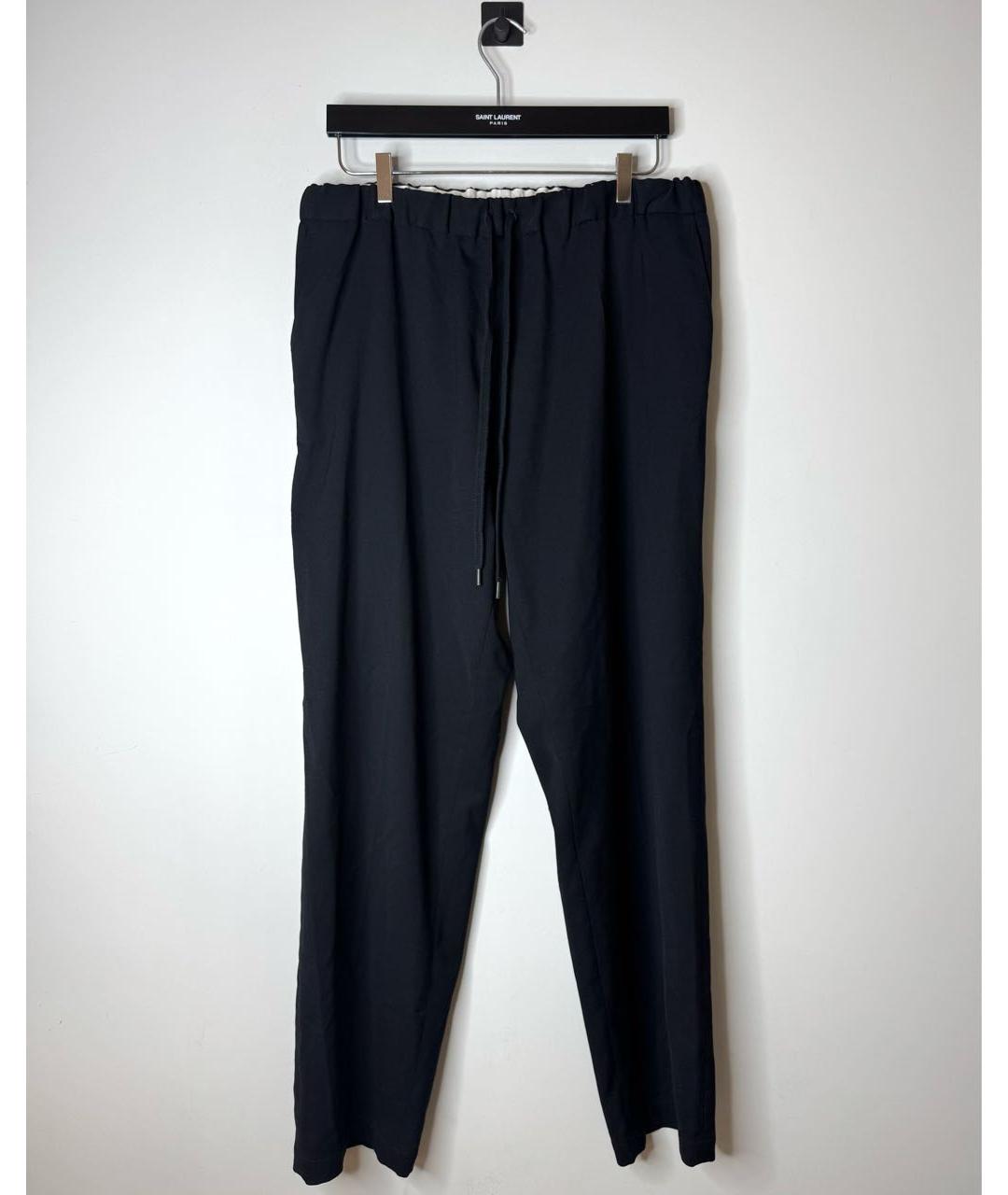 MM6 MAISON MARGIELA Черные полиэстеровые повседневные брюки, фото 2