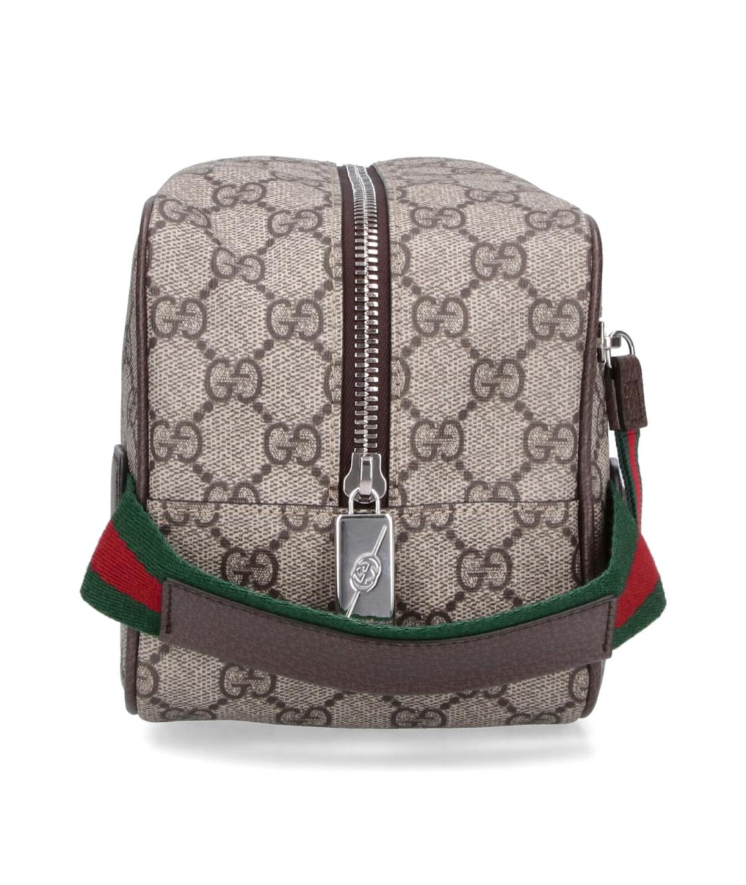 GUCCI Бежевая барсетка, фото 5
