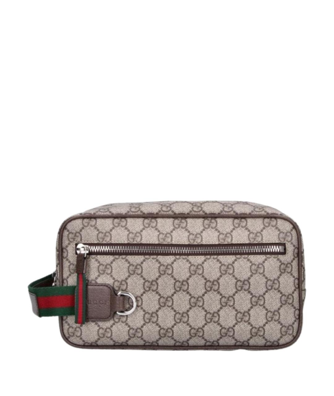 GUCCI Бежевая барсетка, фото 1