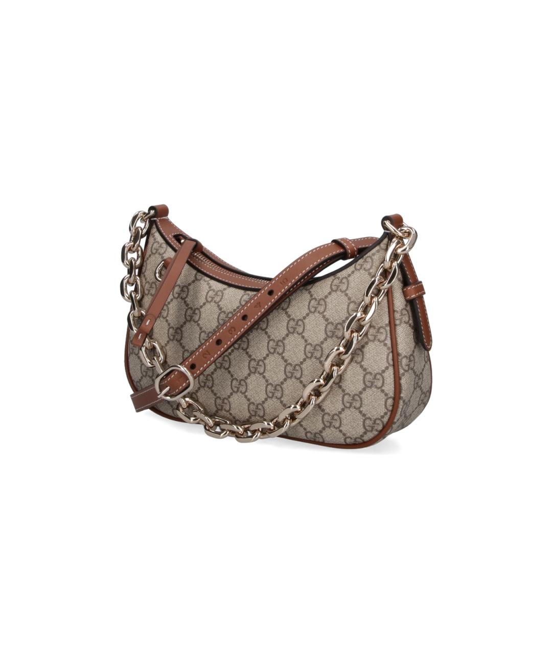 GUCCI Бежевая тканевая сумка через плечо, фото 2