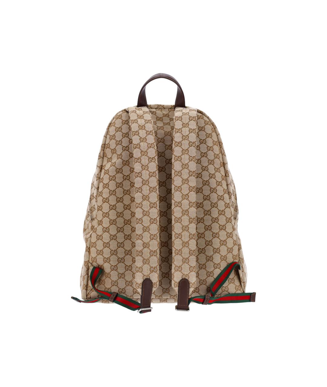 GUCCI Бежевый тканевый рюкзак, фото 3