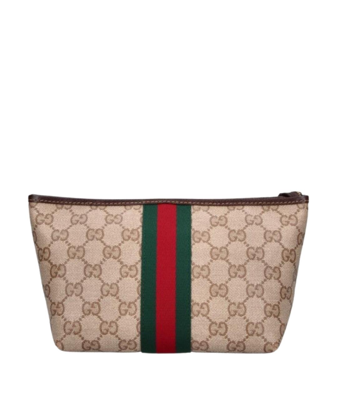 GUCCI Бежевая хлопковая сумка через плечо, фото 1