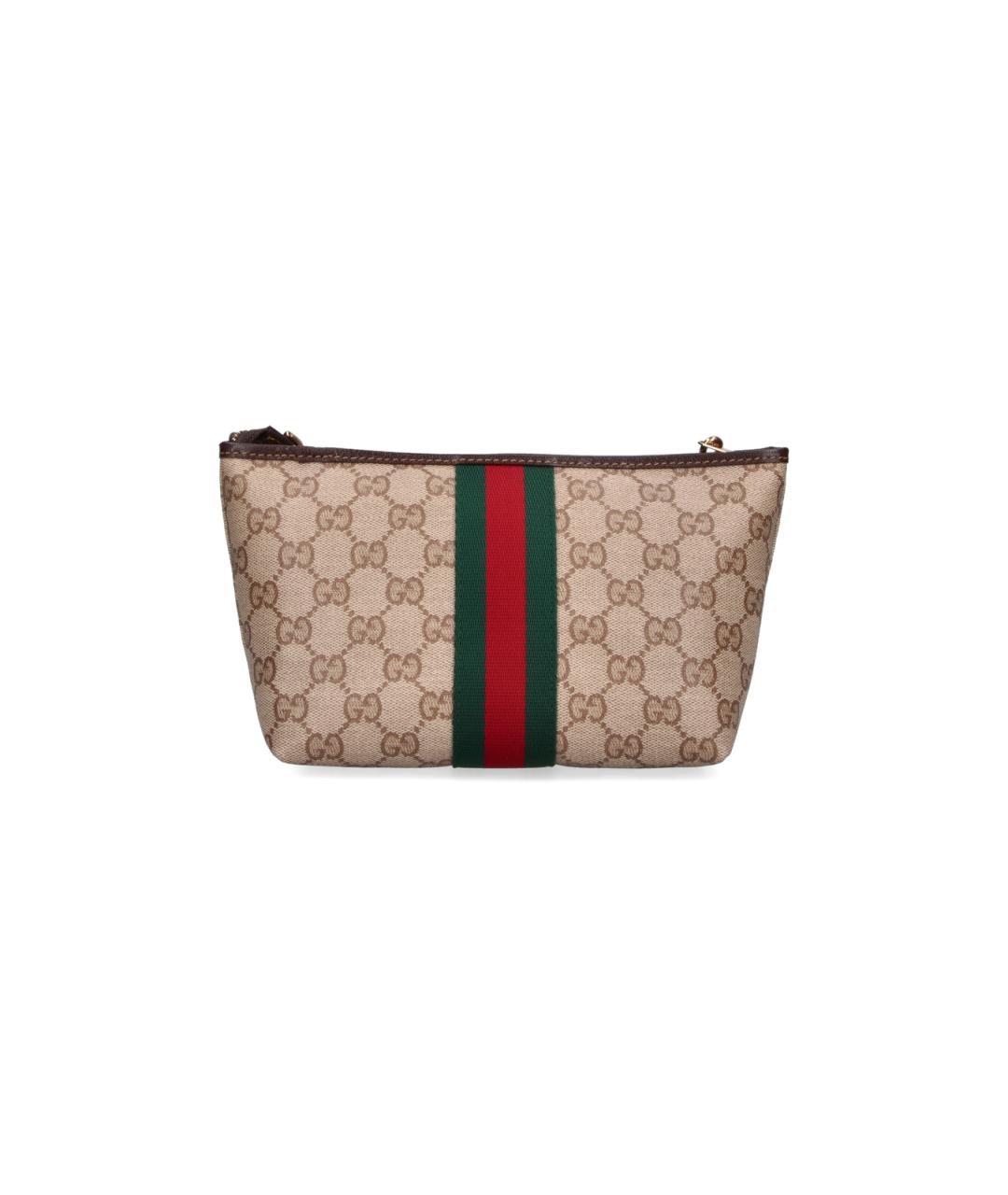 GUCCI Бежевая хлопковая сумка через плечо, фото 3