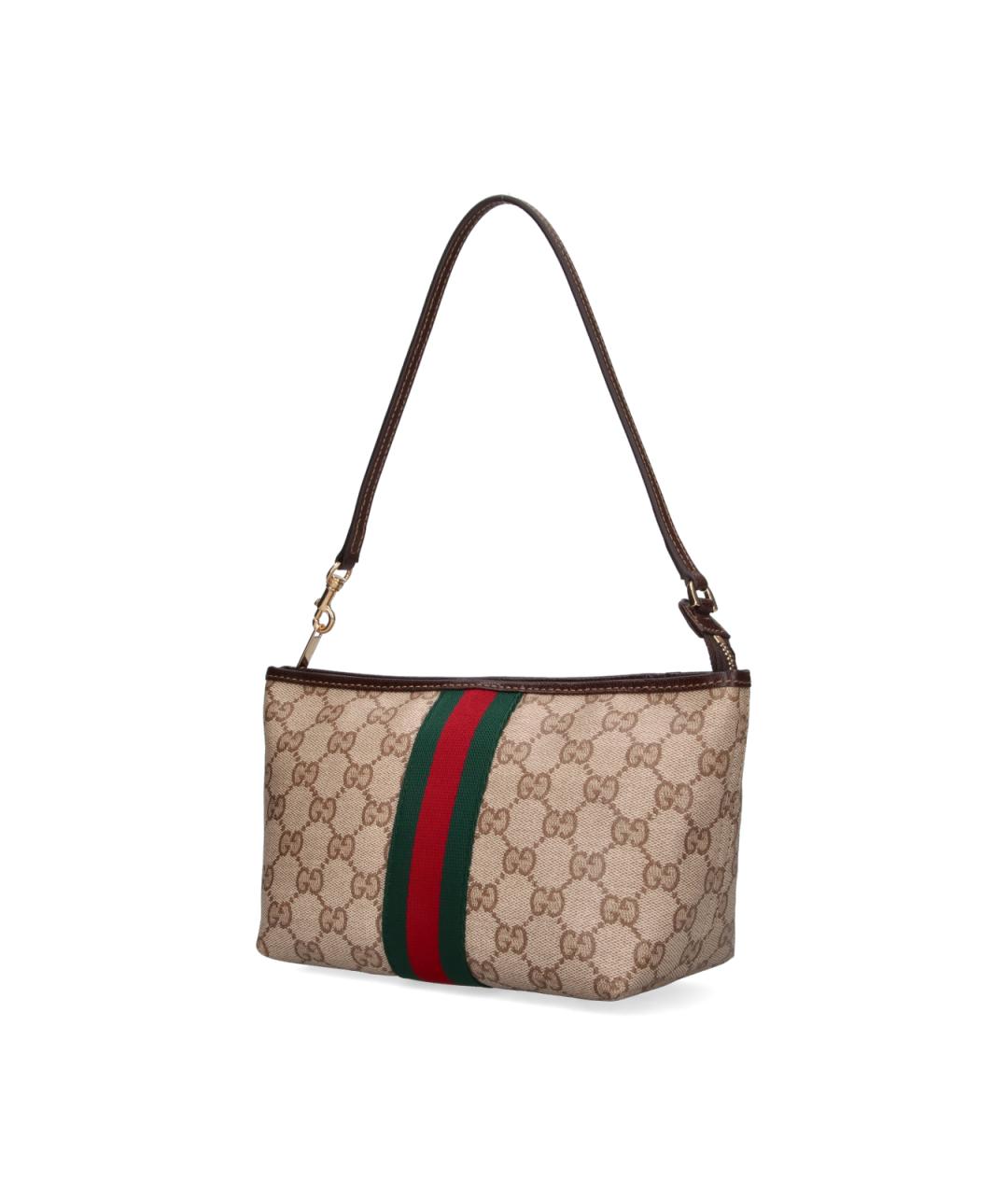 GUCCI Бежевая хлопковая сумка через плечо, фото 2
