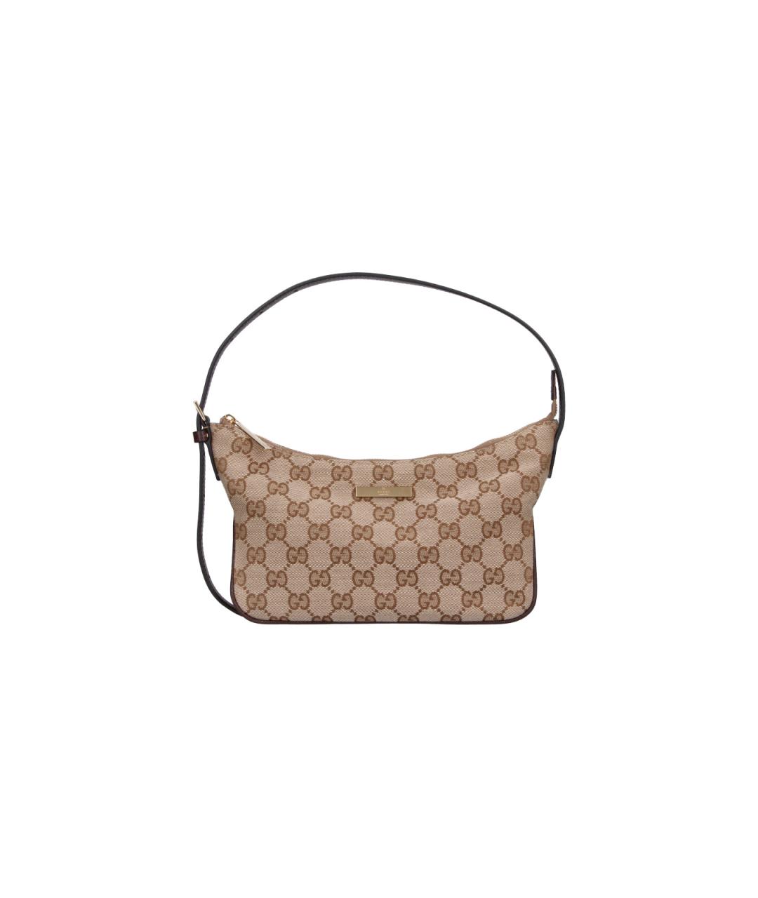 GUCCI Бежевая тканевая сумка через плечо, фото 6
