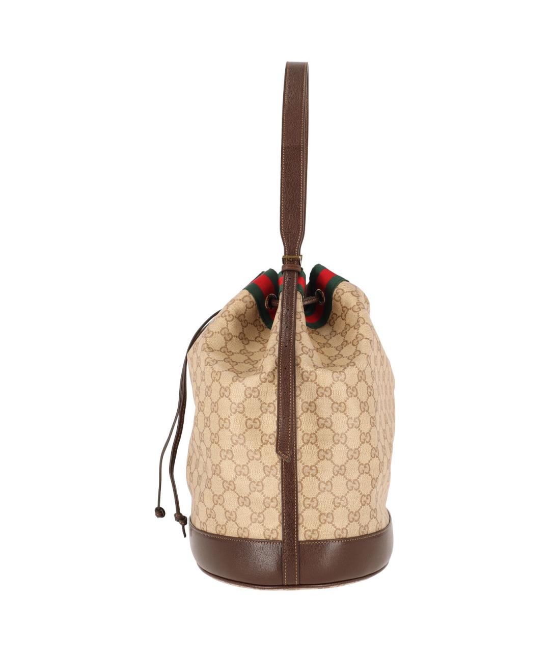 GUCCI Бежевая хлопковая сумка через плечо, фото 5