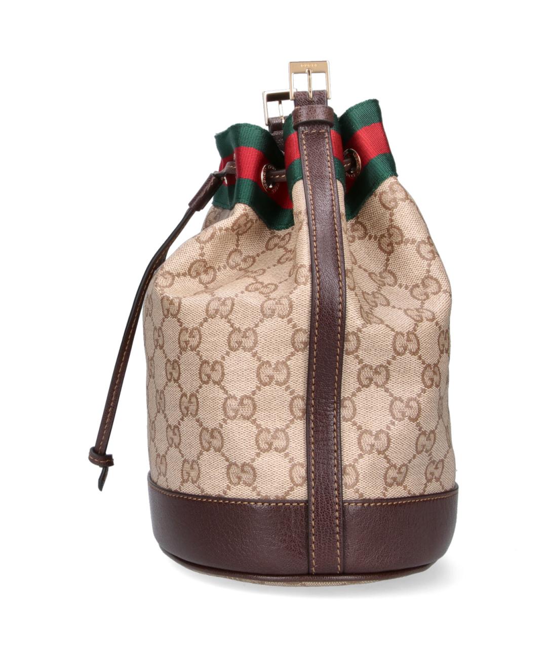 GUCCI Бежевая хлопковая сумка через плечо, фото 5