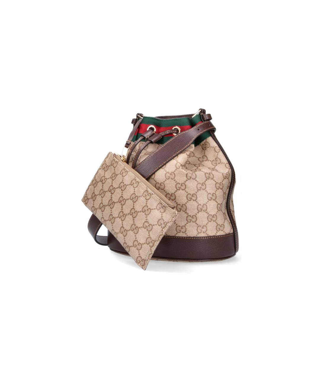 GUCCI Бежевая хлопковая сумка через плечо, фото 2